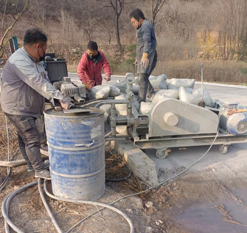 同安路面下沉注浆